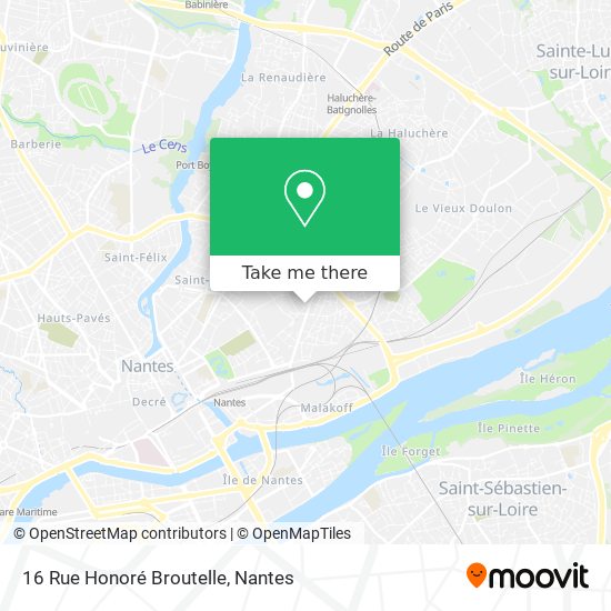 16 Rue Honoré Broutelle map