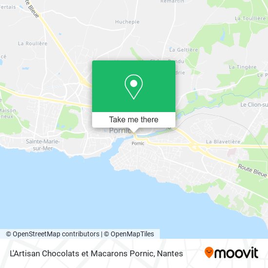 L'Artisan Chocolats et Macarons Pornic map