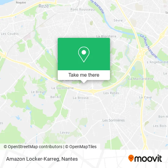 Amazon Locker-Karreg map