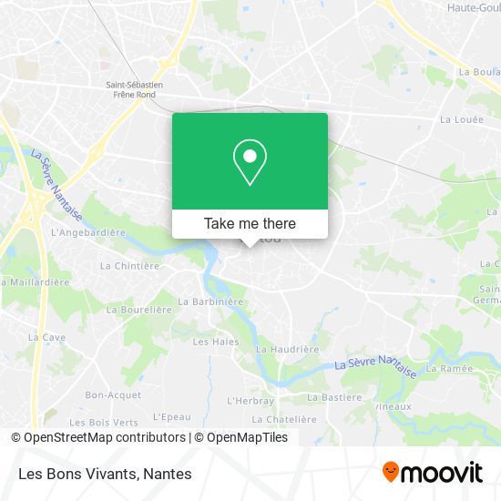 Les Bons Vivants map