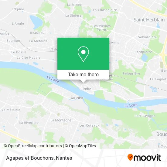 Mapa Agapes et Bouchons