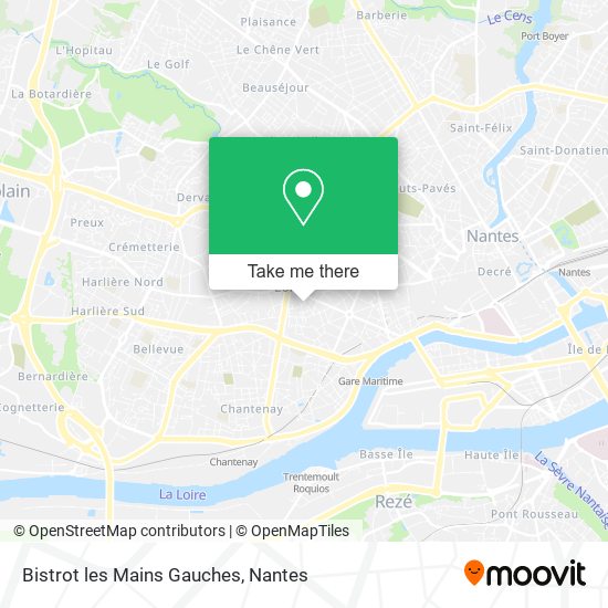 Bistrot les Mains Gauches map