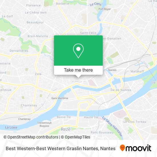 Mapa Best Western-Best Western Graslin Nantes