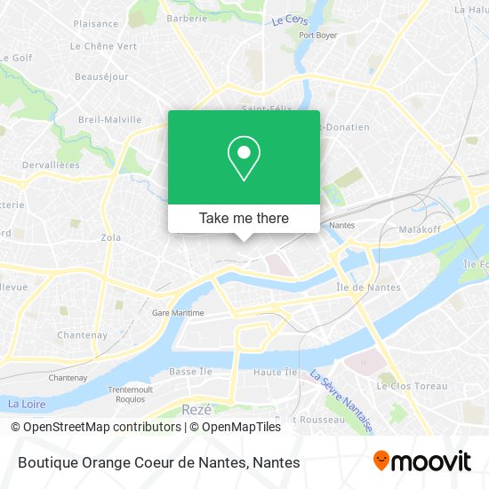 Boutique Orange Coeur de Nantes map