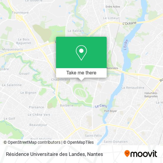 Résidence Universitaire des Landes map