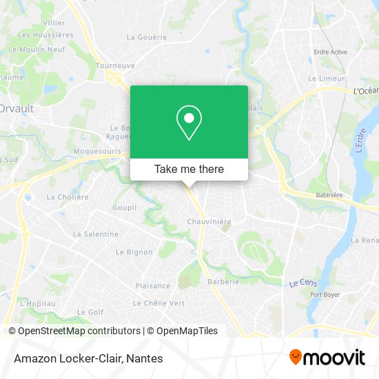 Amazon Locker-Clair map