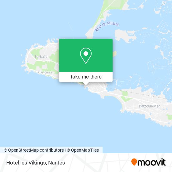 Hôtel les Vikings map