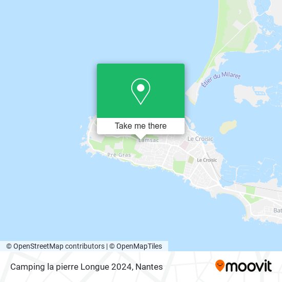 Camping la pierre Longue 2024 map