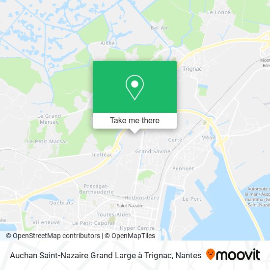 Auchan Saint-Nazaire Grand Large à Trignac map