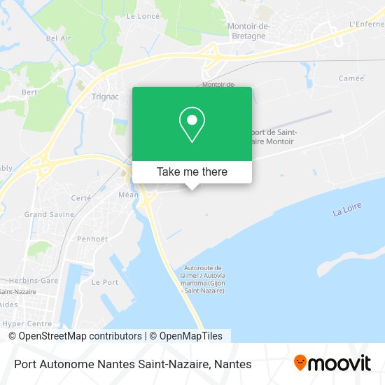 Port Autonome Nantes Saint-Nazaire map