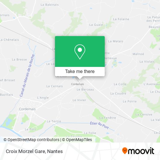 Croix Morzel Gare map