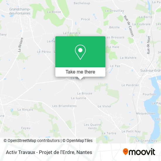 Activ Travaux - Projet de l'Erdre map