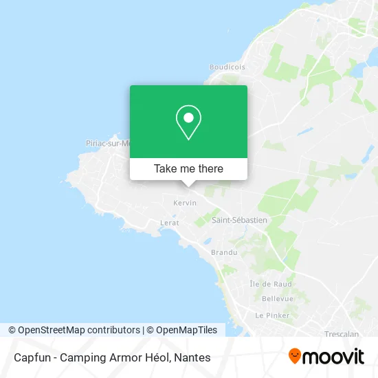 Capfun - Camping Armor Héol map