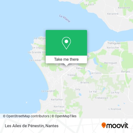 Mapa Les Ailes de Pénestin