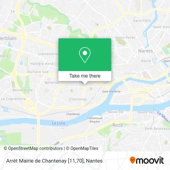 Mapa Arrêt Mairie de Chantenay [11,70]