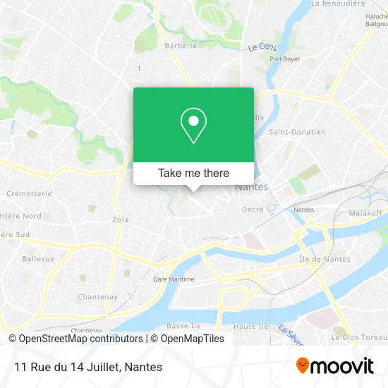 Mapa 11 Rue du 14 Juillet