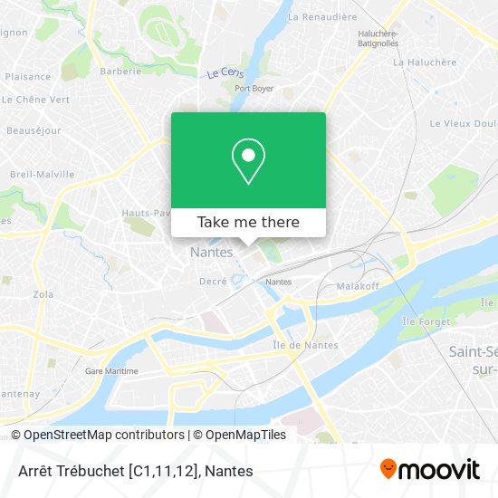 Arrêt Trébuchet [C1,11,12] map