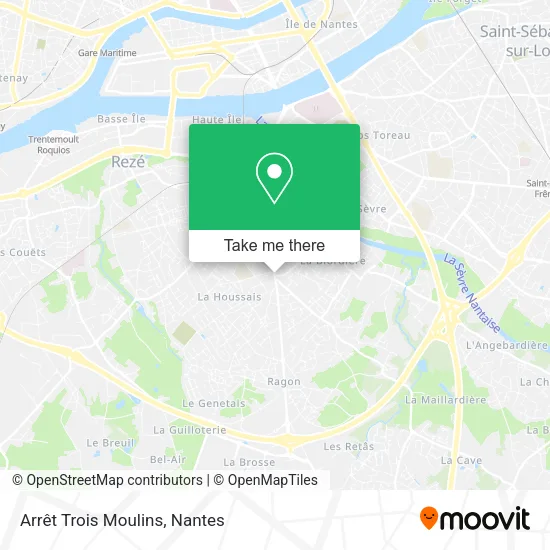 Mapa Arrêt Trois Moulins