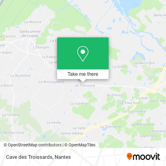 Cave des Troissards map