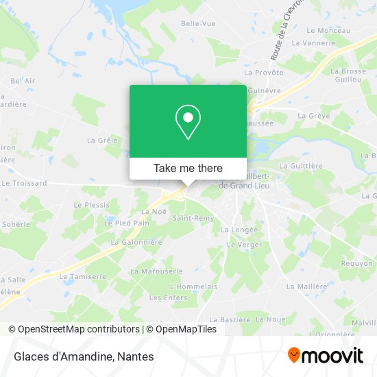 Glaces d'Amandine map