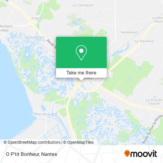 O P'tit Bonheur map