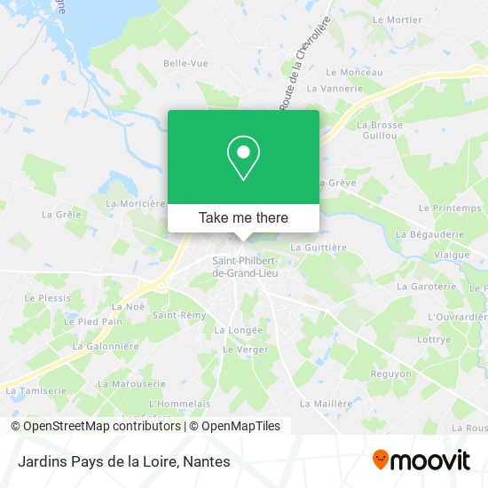 Jardins Pays de la Loire map