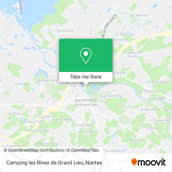 Camping les Rives de Grand Lieu map
