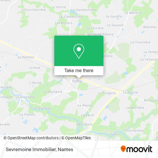 Sevremoine Immobilier map