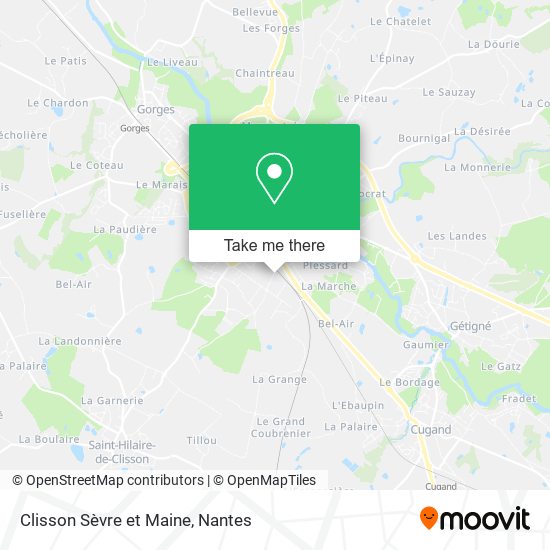 Clisson Sèvre et Maine map