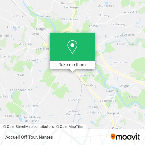 Accueil Off Tour map