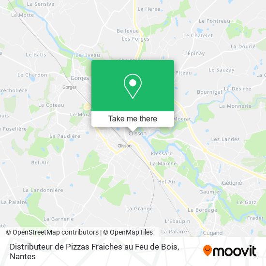 Distributeur de Pizzas Fraiches au Feu de Bois map
