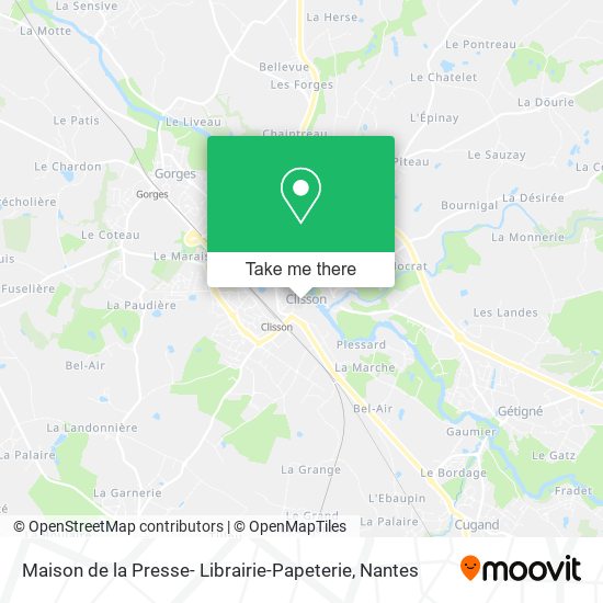 Mapa Maison de la Presse- Librairie-Papeterie