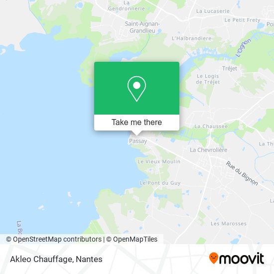 Akleo Chauffage map