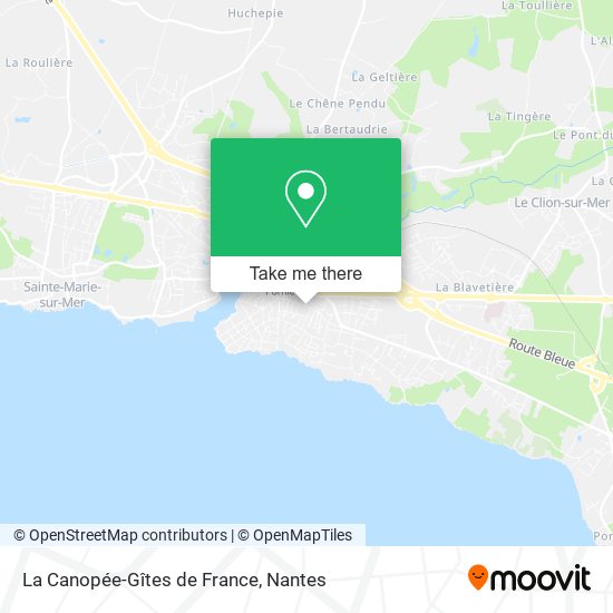La Canopée-Gîtes de France map