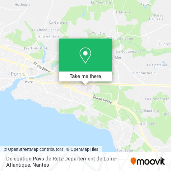 Délégation Pays de Retz-Département de Loire-Atlantique map