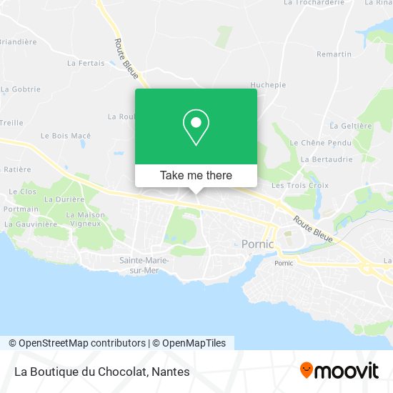 Mapa La Boutique du Chocolat