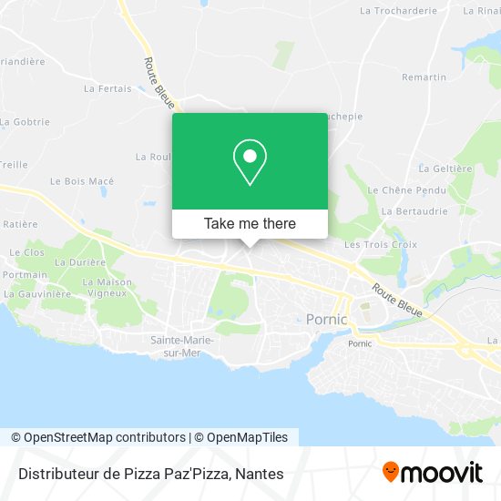 Mapa Distributeur de Pizza Paz'Pizza