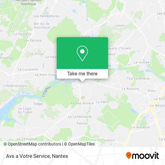 Mapa Avs a Votre Service