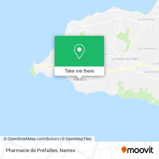 Pharmacie de Préfailles map