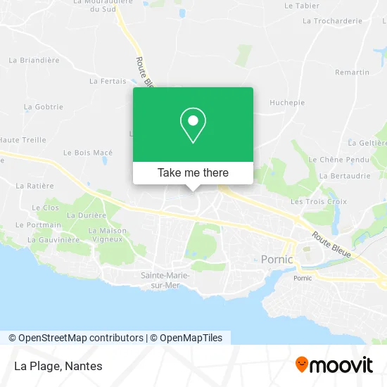 Mapa La Plage