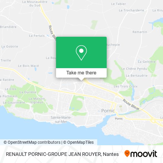 RENAULT PORNIC-GROUPE JEAN ROUYER map