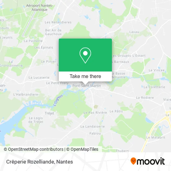 Mapa Crêperie Rozelliande