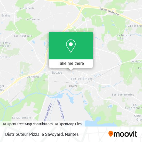 Distributeur Pizza le Savoyard map