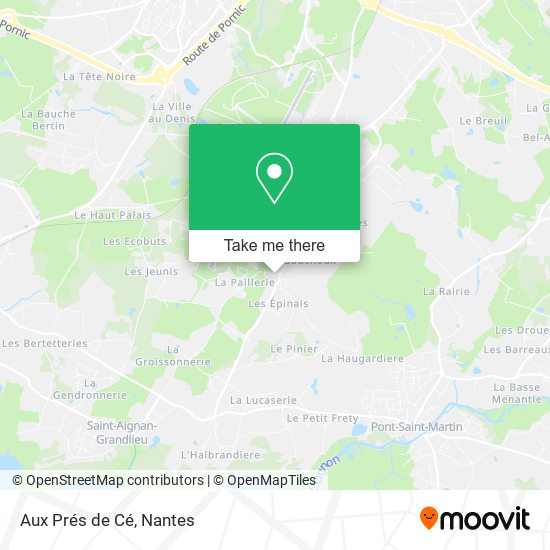 Aux Prés de Cé map