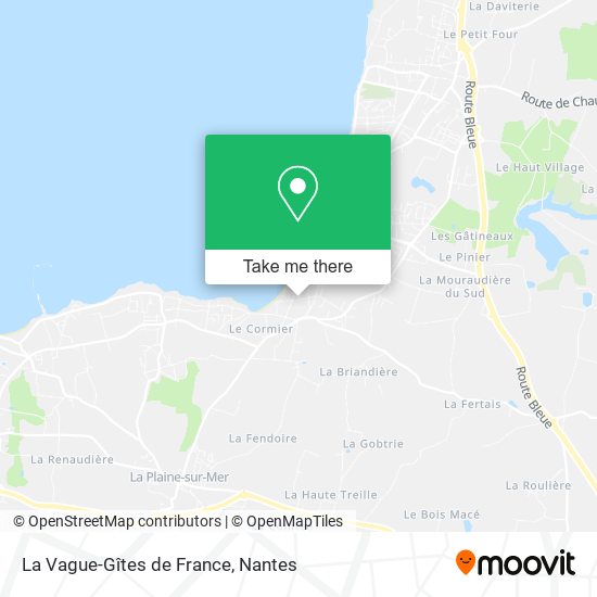 La Vague-Gîtes de France map
