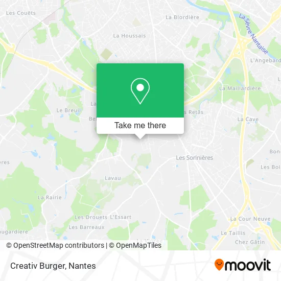 Creativ Burger map