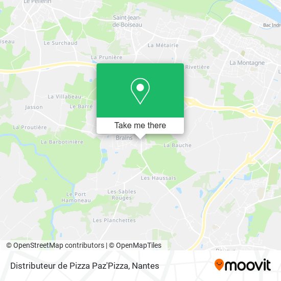 Distributeur de Pizza Paz'Pizza map