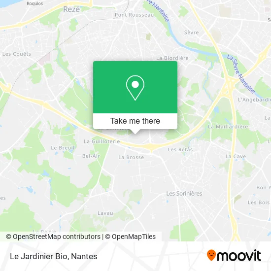 Le Jardinier Bio map
