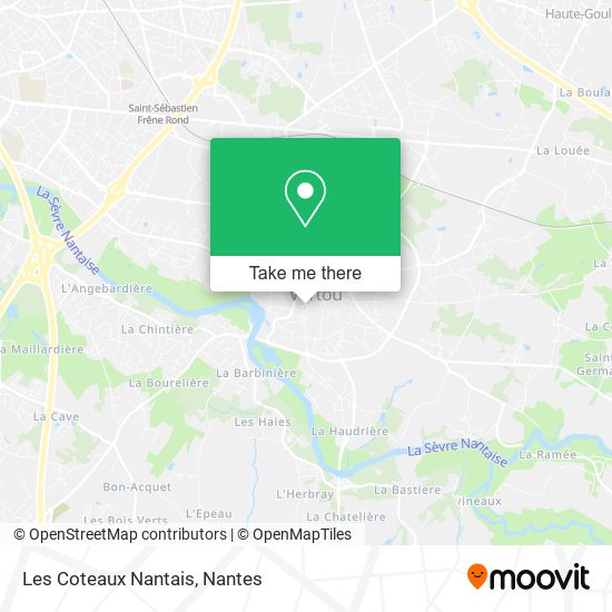 Les Coteaux Nantais map