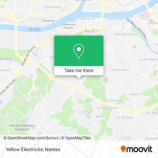 Yellow Électricité map